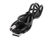 2.6Ft USB2.0 A Male Port to DC 5.5x2.1mm Power Cable Line Replacement Black