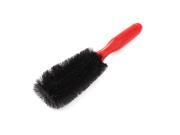 10.6 Length Plastic Tire Wheel Rim Brush Cleaning Tool Black Red for Vehicle