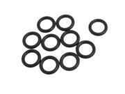 Unique Bargains Black Silicone O ring Oil Sealing Washer Grommet 10mm x 2.65mm 10Pcs