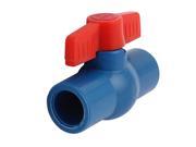Water Pipe 20mm to 20mm Red Rotary Knob Plastic Tap Faucet Water Stop Valve