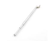 Unique Bargains Bending Shaft 4 Sections Aerial 11cm 24cm Telescoping Whip Antenna