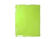 Unique Bargains Unique Bargains Protective Clear Green Hard Plastic Back Shell for Apple iPad 2