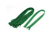 Unique Bargains Green Nylon Coil Close End Zippers Tailor Sewing Tools 24 inch 10 Pcs