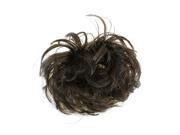 Unique Bargains Woman Hair Wave Scrunchie Bun Extensions Curly Ponytail Hairpiece Dark Brown