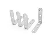 Unique Bargains 4 Pcs Stainless Steel 90 Degree Angle Bracket 80mm x 80mm