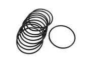 Unique Bargains 82mm x 75mmx 3.5mm Flexible Industrial Black Rubber O Ring Seal Washers 10 Pcs