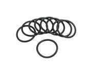 Unique Bargains Black Silicone O ring Oil Sealing Washer Grommet 26.5mm x 2.65mm 10Pcs