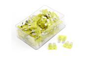 100 Pcs 20A Middle Size Yellow Plastic Blade Fuses for Vehicle Car Auto