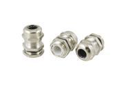 Unique Bargains 3 Pcs M16 4 8mm Stainless Steel Waterproof Joint Cable Gland