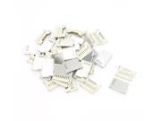 Unique Bargains 50 Pcs Push in Pull Out Type SD Card Sockets Connectors 16mm Long