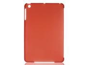 Unique Bargains Clear Red Hard Back Case Cover Shell Guard for Apple iPad Mini