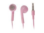 3.5mm Plug In Ear Earphone Earbuds Pink for MP4 MP3 PC