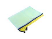Unique Bargains Outdoor Traveling Rectangle Shaped Waterproof Bag Pouch Yellow Blue A4 3 Pcs