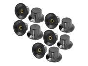 Unique Bargains 10pcs Adjustable Turn 24mm Top 6mm Shaft Insert Dia Potentiometer Rotary Knobs