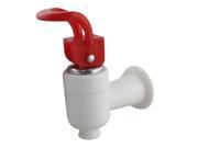 Red White Threaded Tap Plastic Faucet for Water Dispenser