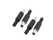 4 Pcs 5.5mm x 2.1mm Male Soldered Type DC Power Plug Connector Adapter