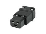 250VAC 16Amp C19 Female Power Plug Socket Receptacle Black