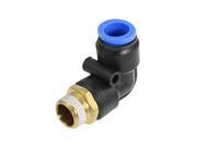 Unique Bargains Air Pneumatic Elbow Connector Quick Fitting Coupler for 12mm 0.47 OD Tube