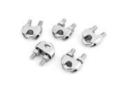 Replacement 5 16 8mm Stainless Steel Wire Rope Clip Cable Clamp 5 Pcs