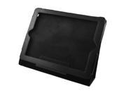 Unique Bargains Magnetic Closure Faux Leather Guard Cover Black for iPad 2 3