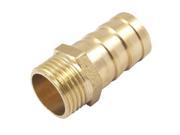 Unique Bargains Brass 4 5 Male Thread 3 4 Air Water Fuel Hose Barb Fitting Adapter Coupler