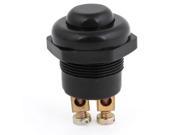 Car Truck Momentary 2 Terminals Black Press Repair Part Button Switch 12V DC