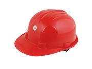 Unique Bargains Red Adjustable Strap Hard Plastic Protective Safety Hat Helmet