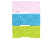Unique Bargains 3 Pcs Soft Silicone Keyboard Protective Film Skin Cover Tri Color for IBM 14