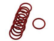 Unique Bargains 10pcs 20mm Outside Dia 2mm Thickness Rubber Oil Filter Seal Gasket O Rings Red