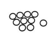 10 Pieces 10mm Inside Dia 1.8mm Thick Rubber Ring Oil Sealing Gasket