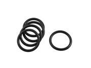 Unique Bargains 5 Pcs 42mm External Dia 4.6mm Thickness Rubber Oil Seal O Ring Gaskets Black