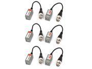 3Pairs Male BNC Connector CCTV Camera Video Balun Transceiver Transmitter