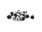 Unique Bargains 12pcs 5mm Male Thread 6mm Pneumatic One Touch Push In Joint Fittings