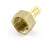 Unique Bargains 1 2PT Female Thread to 10mm Tube Brass Pneumatic Air Hose Barb Coupler Connector