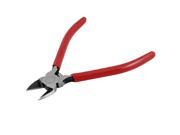 Unique Bargains Red Handle Electrical Wire Cutter Side Cutting Pliers 6.5 Length