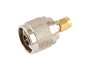 Unique Bargains SMA Male to N Type Male Plug Straight RF Coaxial Adapter Connector