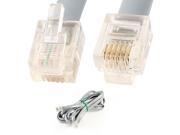 9.8ft 3Meter RJ12 6P6C Modular Data Telephone Cable Cord for POS Cash Drawer