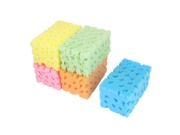 5Pcs Durable Practical Perforated Water Absorbent Car Wash Sponge Colorful