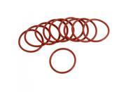 Unique Bargains 10 x Red Rubber 37mm x 2.5mm x 32mm Oil Seal O Rings Gaskets Washers