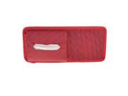 Unique Bargains Detachable Nylon Vehicle Car Visor Tissue Case 7 DVD Case Bag Red
