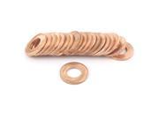 Unique Bargains 20pcs 10x20x2mm Copper Flat Washer Gasket Spacer Seal Ring Fastener for Industry