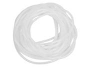 Unique Bargains Unique Bargains 12M 39Ft PE Polyethylene Spiral Cable Wire Wrap Tube White 8mm