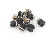 Unique Bargains 10 Pcs DC022 2.1x5.5mm Stereo Jack Socket PCB Mounting for Earphones