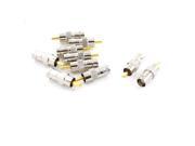 10pcs BNC Female Jack to RCA Male Plug Adapter CCTV Camera Cable Connector