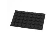 Unique Bargains 40 Pcs Black Rubber Self adhesive Round Shape Furniture Protection Cushion Pads