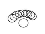 Unique Bargains 10 Pcs Black Silicone O ring Oil Sealing Washer Grommet 52mm x 3.1mm