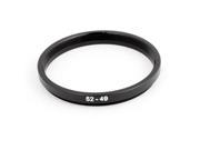 Unique Bargains 52mm to 49mm Lens Filter Step Down Ring Adapter Black for Camera