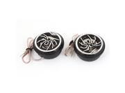 2 PCS Spider Decor Plastic Dome Tweeters Speakers w Crossovers for Car