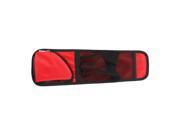 Red Black Nylon Seat Chair Side 3 Comparment Storage Bag Case for Car Auto
