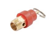 Unique Bargains Red Rubber Hat Pressure Relief Valve 13mm w Ring for Air Compressor